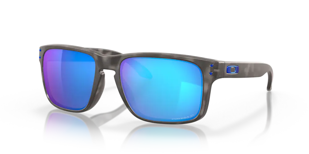 Oakley® Holbrook™ in Prizm Sapphire Polarized Lenses, Matte Black Tortoise Frame