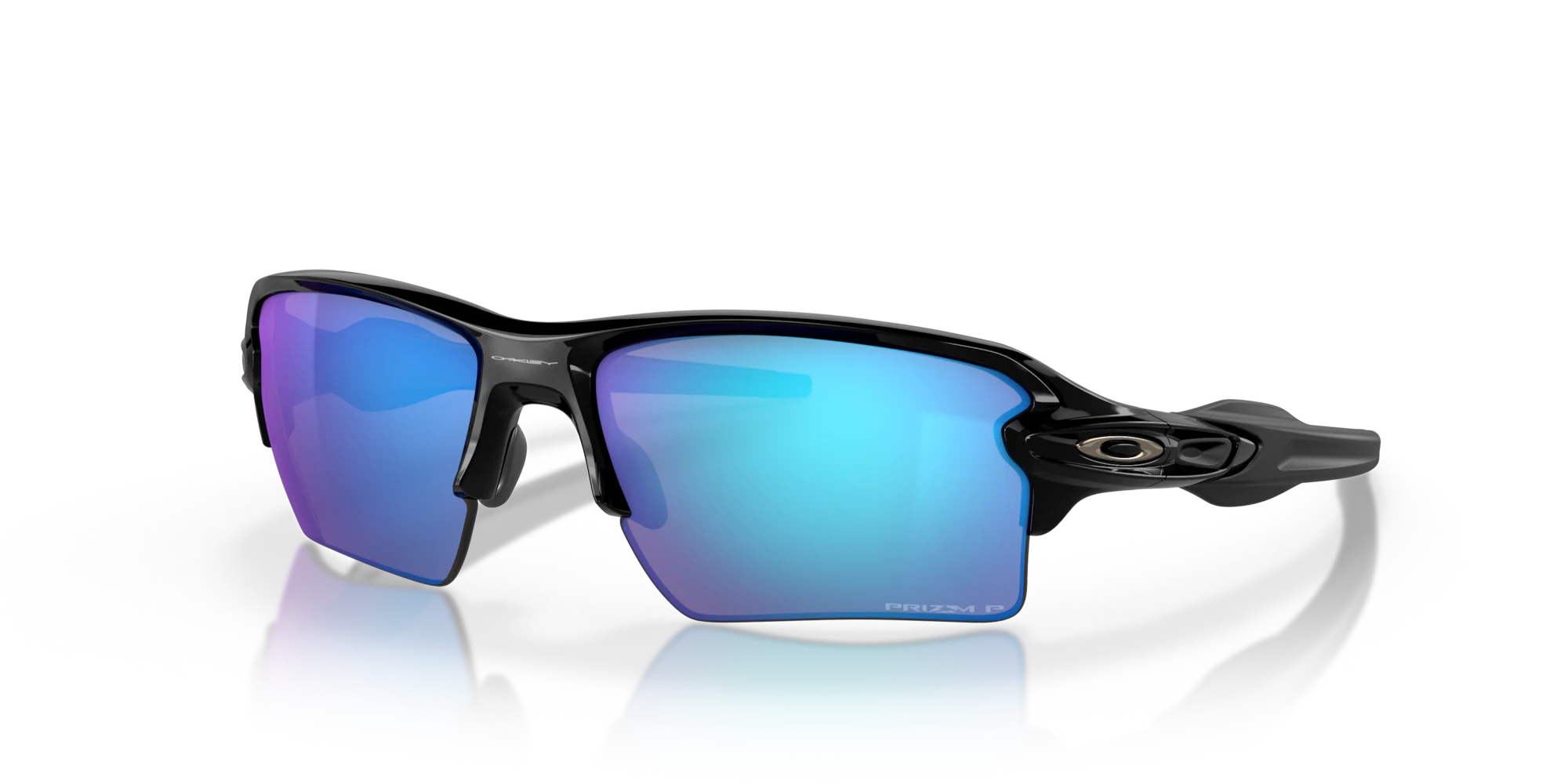 Oakley® Flak® 2.0 XL in Prizm Sapphire Polarized Lenses, Polished Black Frame