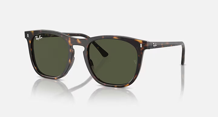 Ray-Ban Polished Havana Frame with Green Lenses