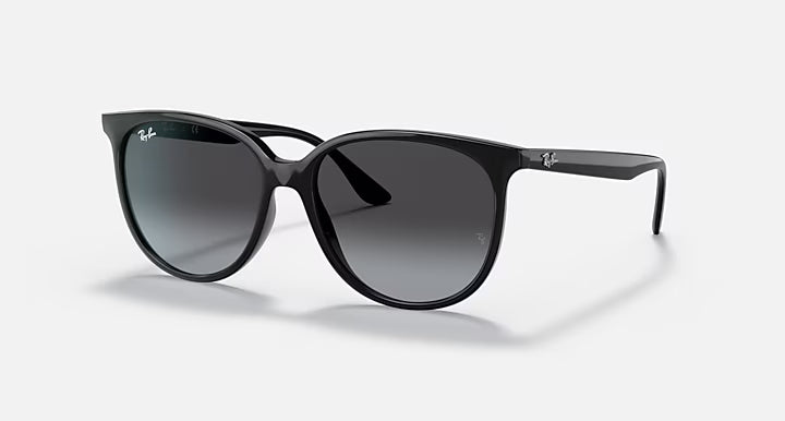 Ray-Ban Polished Black Frame with Grey Gradient Lenses