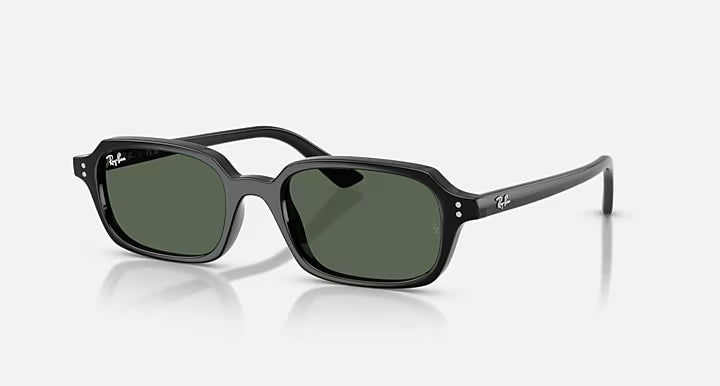 Ray-Ban Zuri Polished Black Frame with Dark Green Lenses