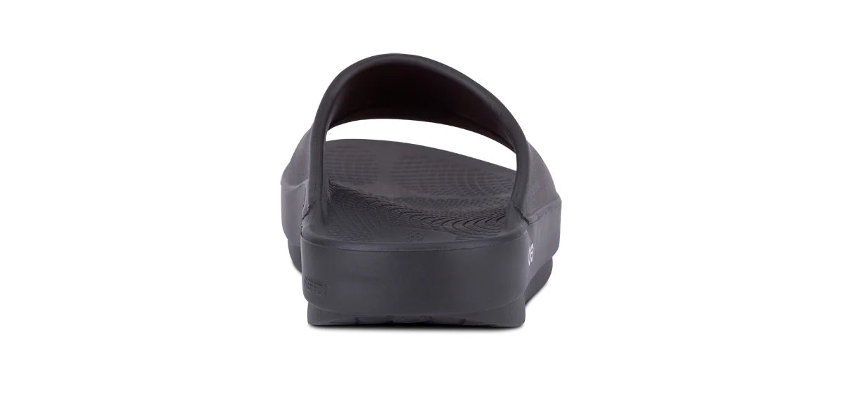 Oofos OOahh Recovery Slide Sandal in Black