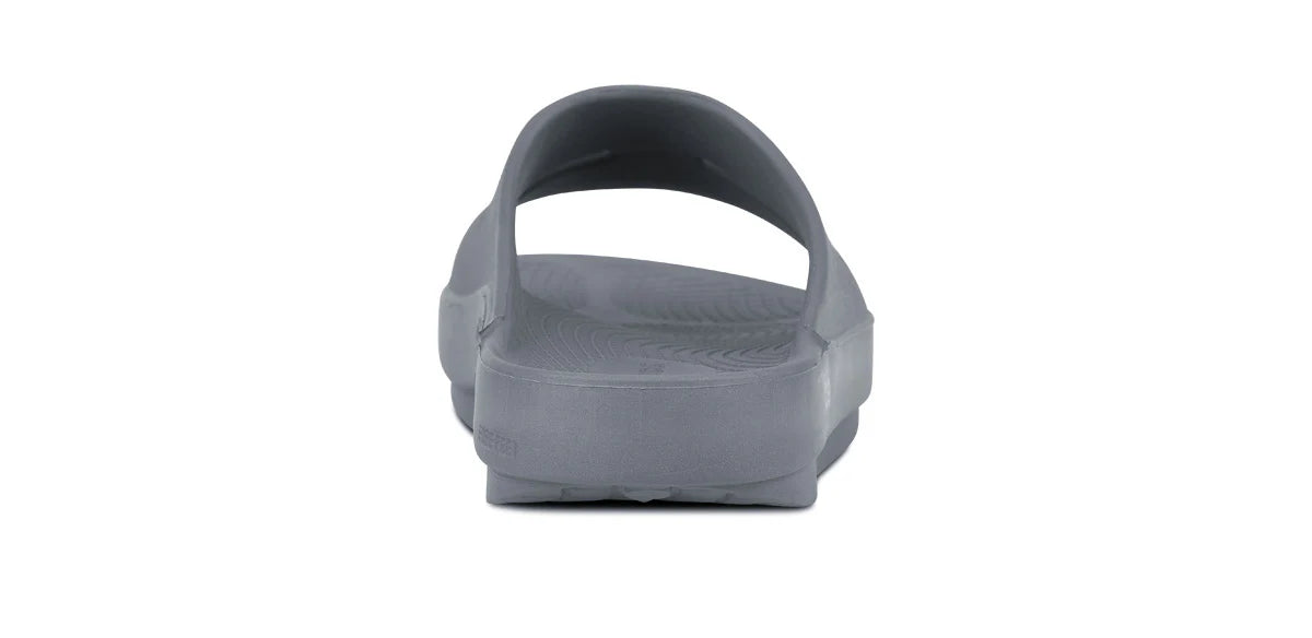 Oofos OOahh Recovery Slide Sandal in Slate