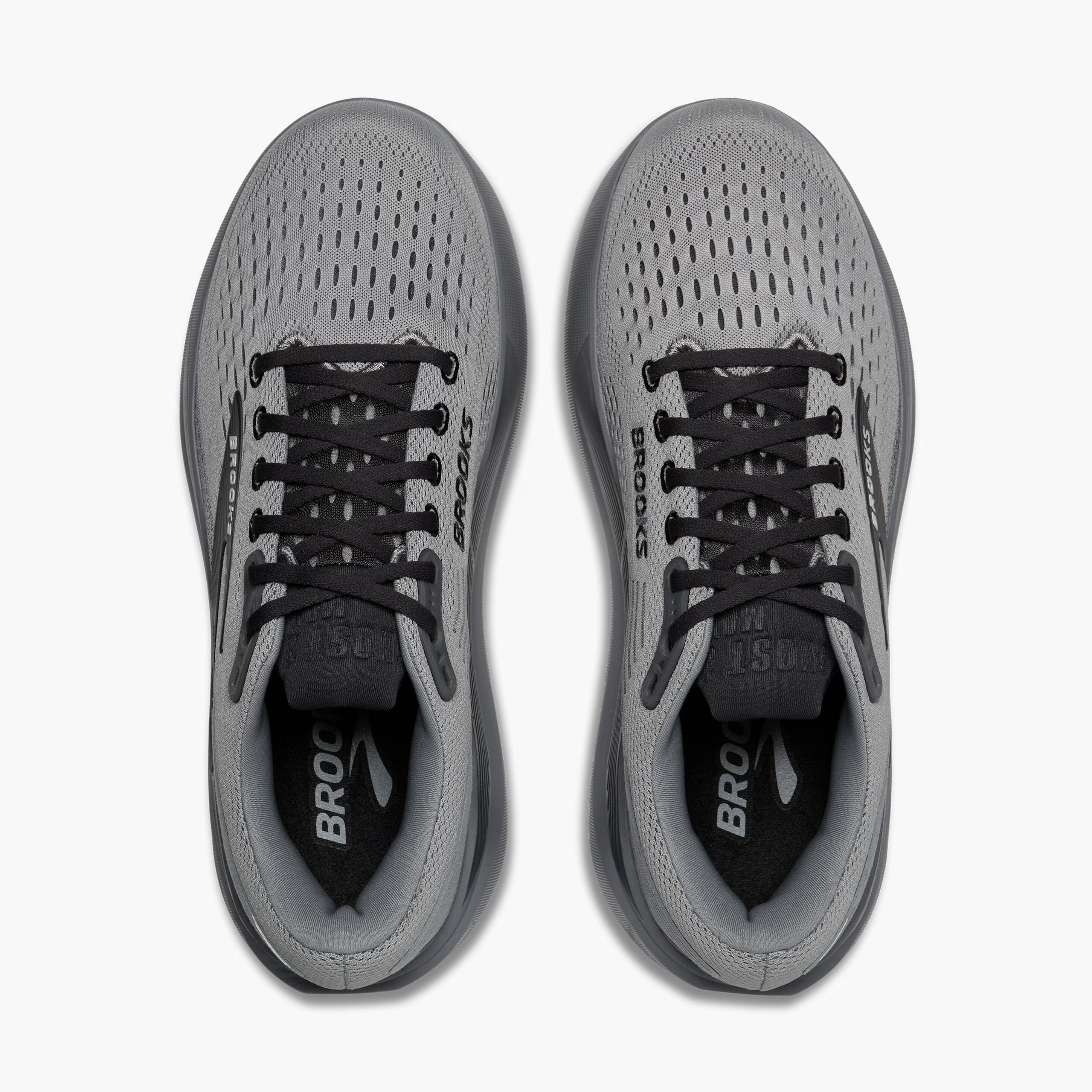 Men's Brooks Ghost Max 3 Road Running Shoe in Primer Grey/Ebony