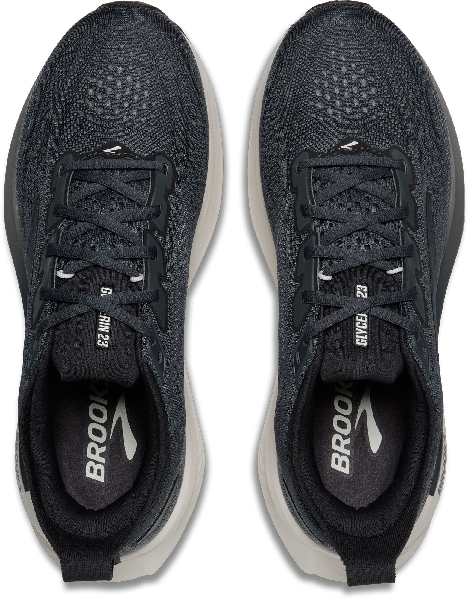 Men's Brooks Running Glycerin 23 Road Running Shoe in Turbulence/Ebony/Clear