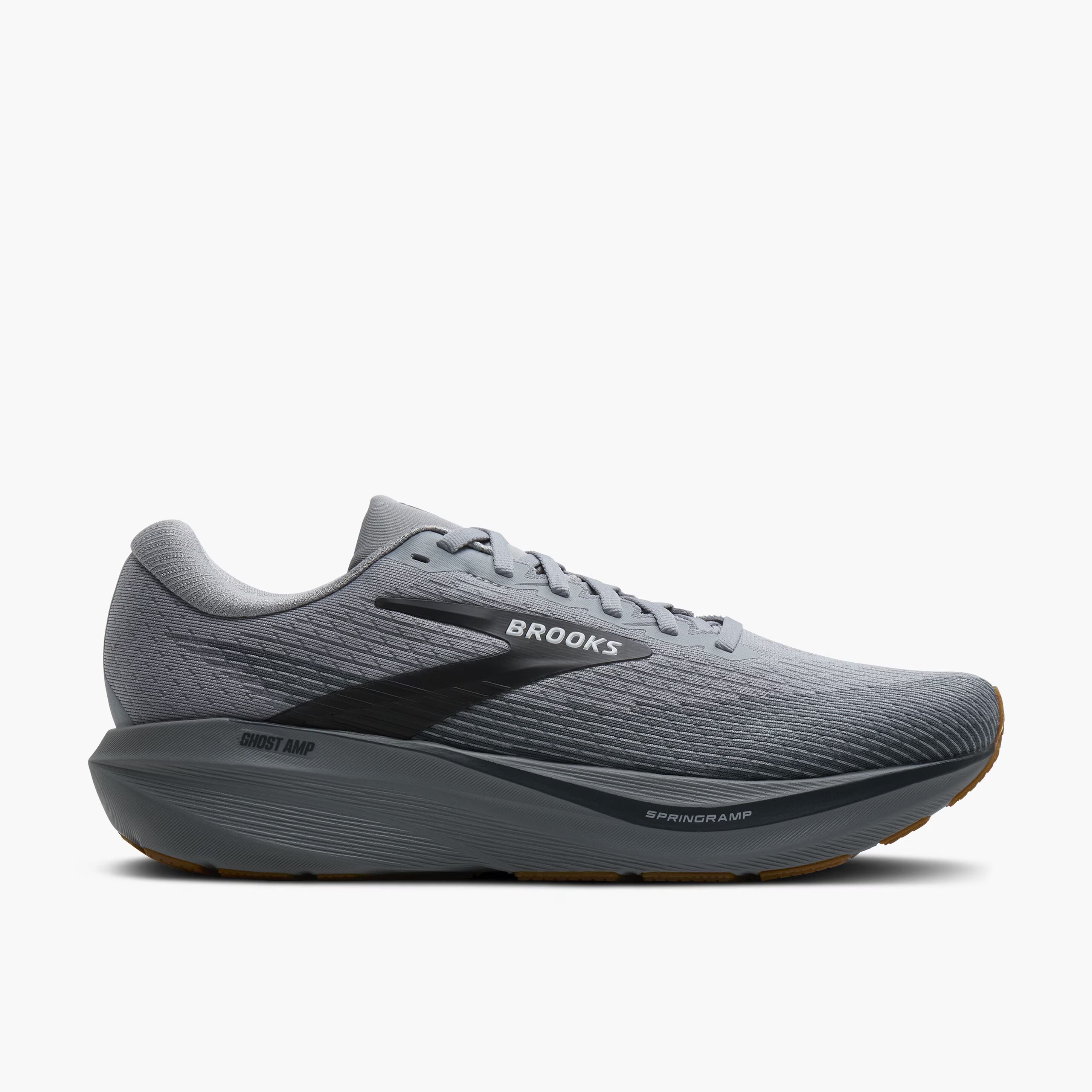 Men's Brooks Running Ghost Amp Road Running Shoe in Primer/Ebony/Oyster
