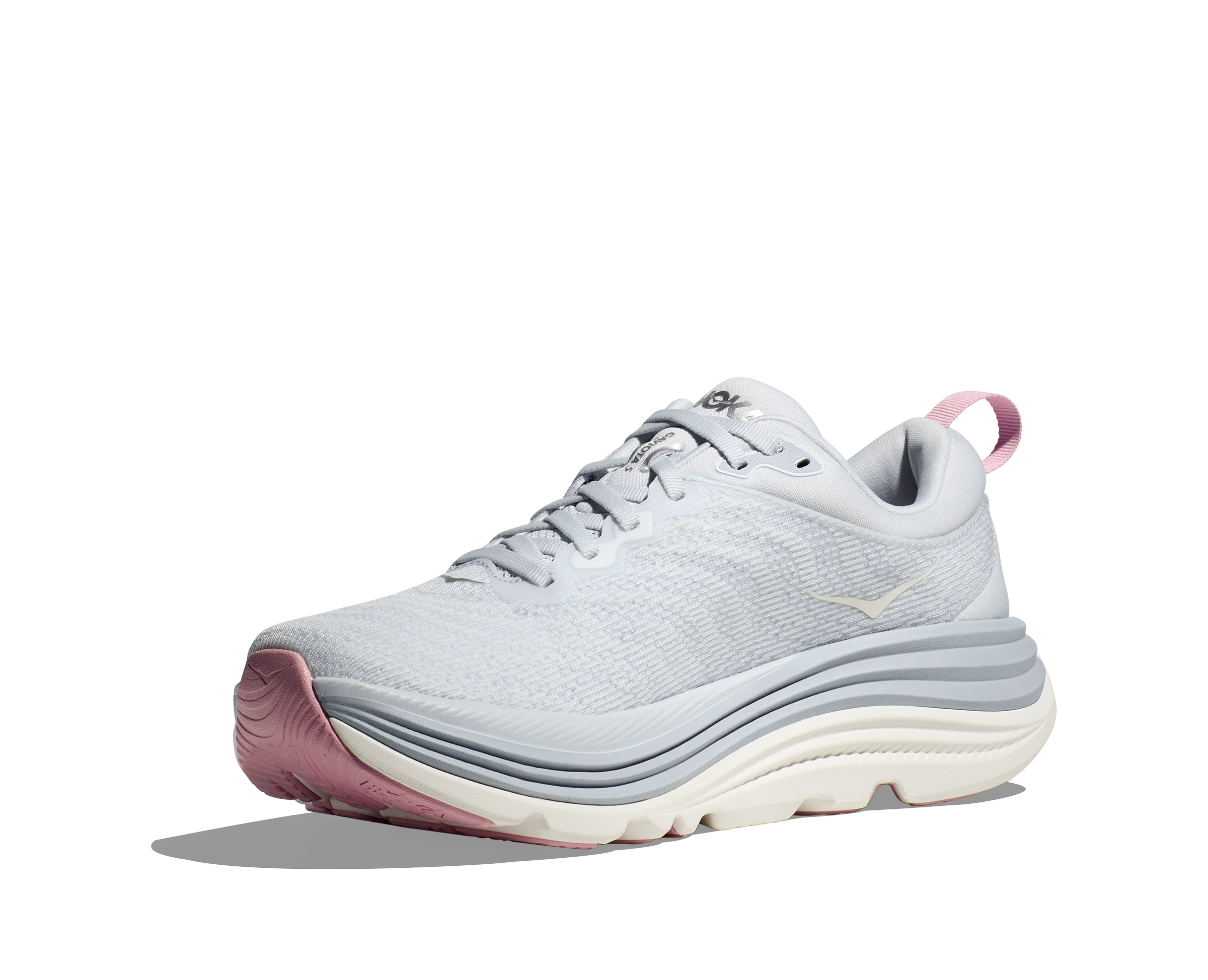 Women's HOKA Gaviota 5 Running Shoe in Sea Ice / Pink Twilight