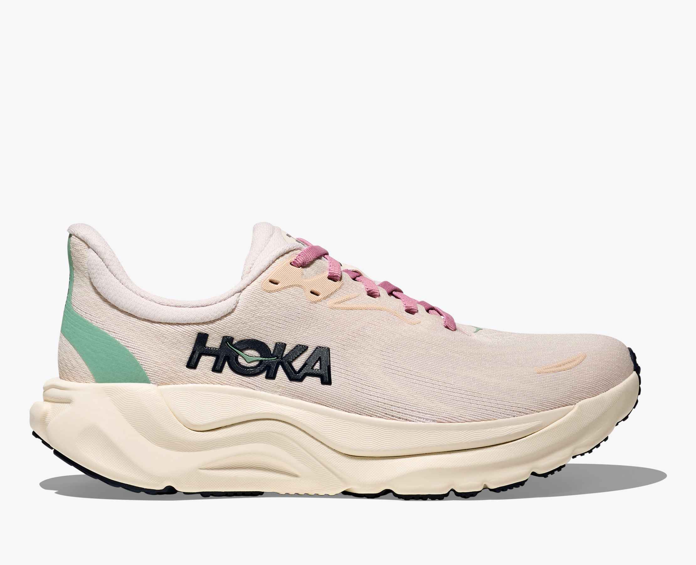 Women's HOKA Arahi 8 Running Shoe in Rose Cream | Alabaster