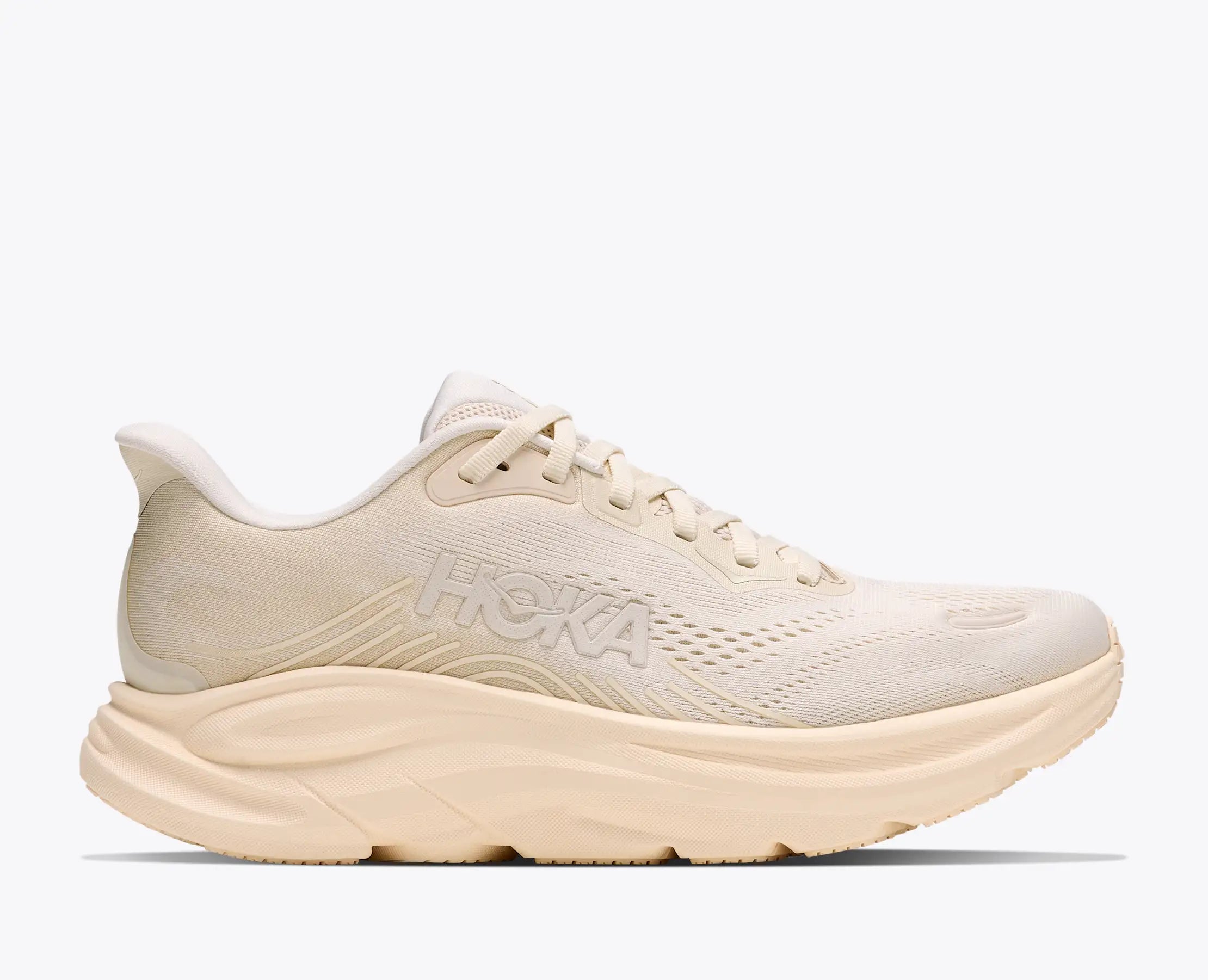 Women's HOKA Clifton 11 Running Shoe in Alabaster | Oat Milk