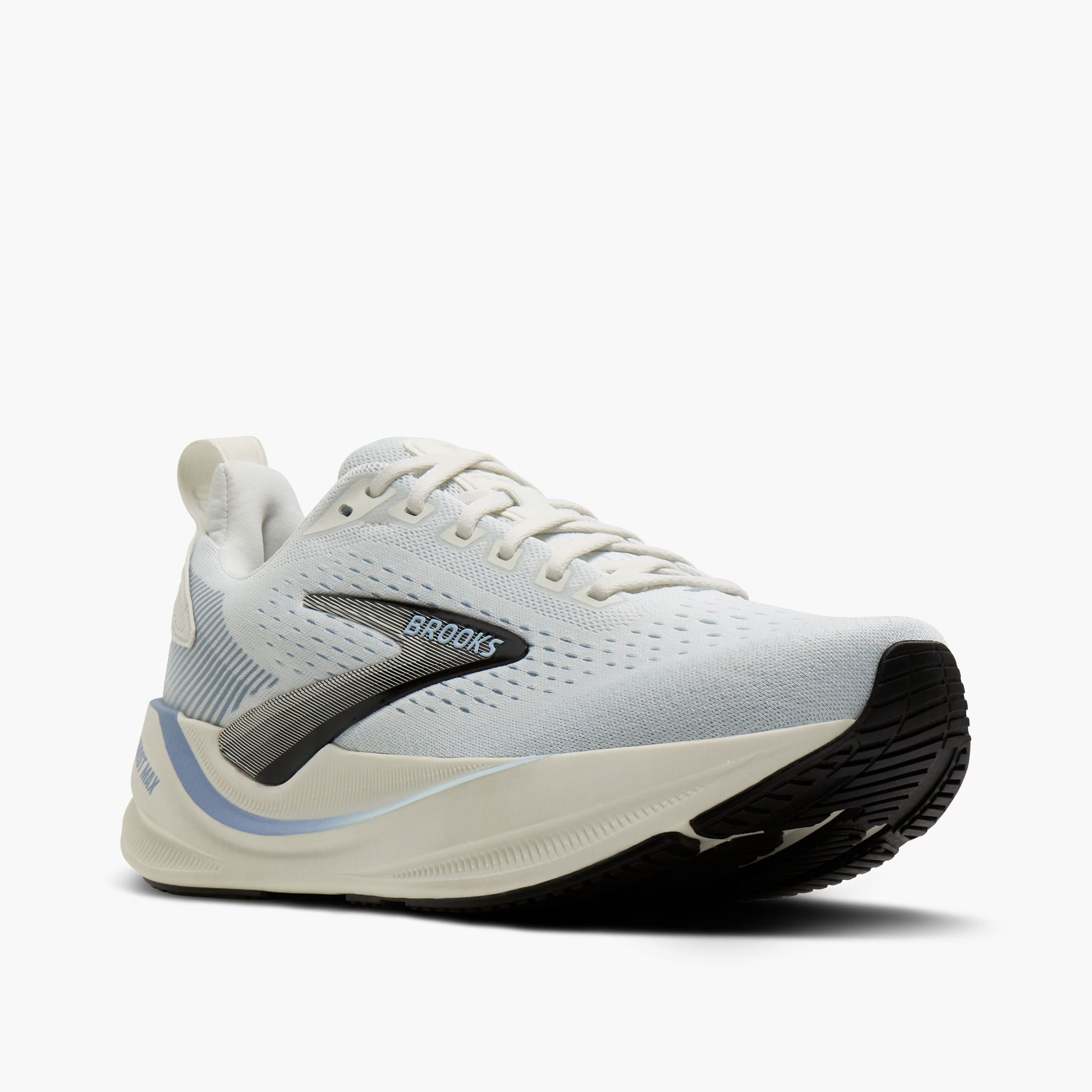Women's Brooks Running Ghost Max 4 Running Shoe in Grey/Nantucket/Rain Washed