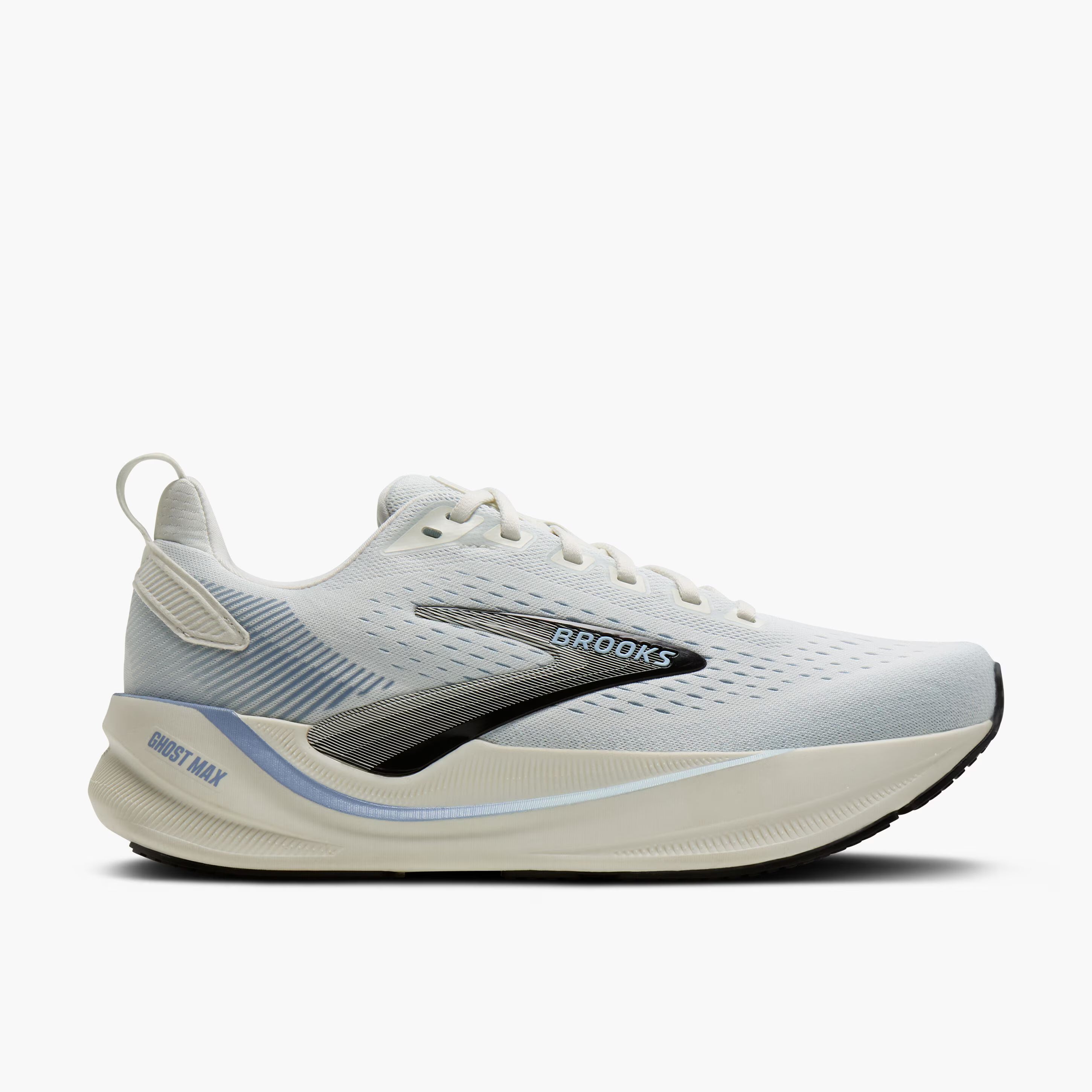 Women's Brooks Running Ghost Max 4 Running Shoe in Grey/Nantucket/Rain Washed