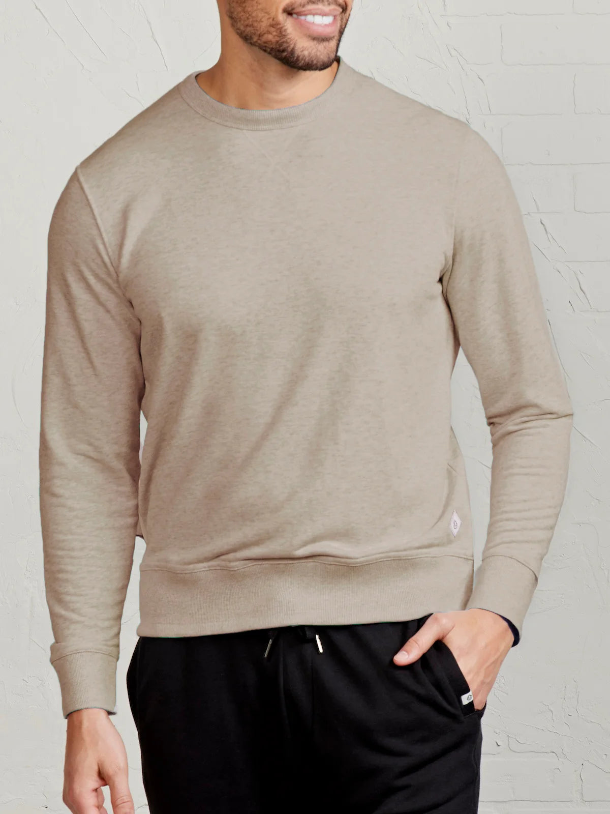 Tasc Stadium French Terry Sweatshirt in Gray Oak Heather