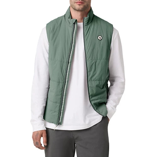 vuori Men's Echo Insulated Vest 2.0 in Thyme