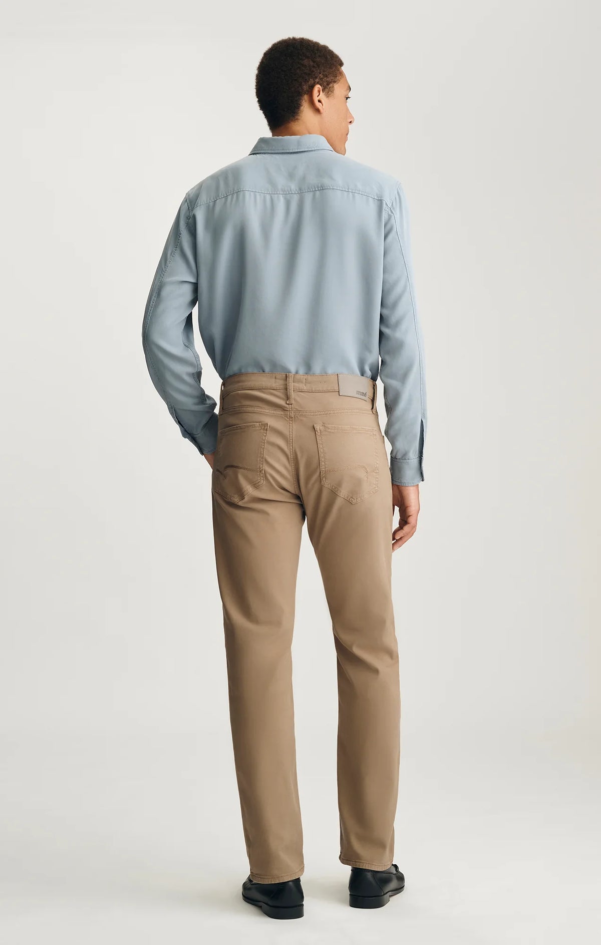 Mavi Men's Zach Straight Leg Pants Regular Rise | Shitake Luxe Twill