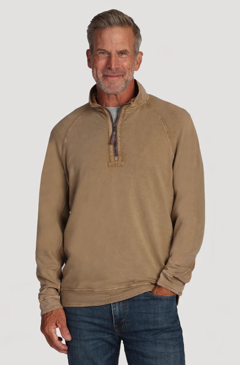 True Grit Vintage Cashmere Heather Fleece in Dark Rye