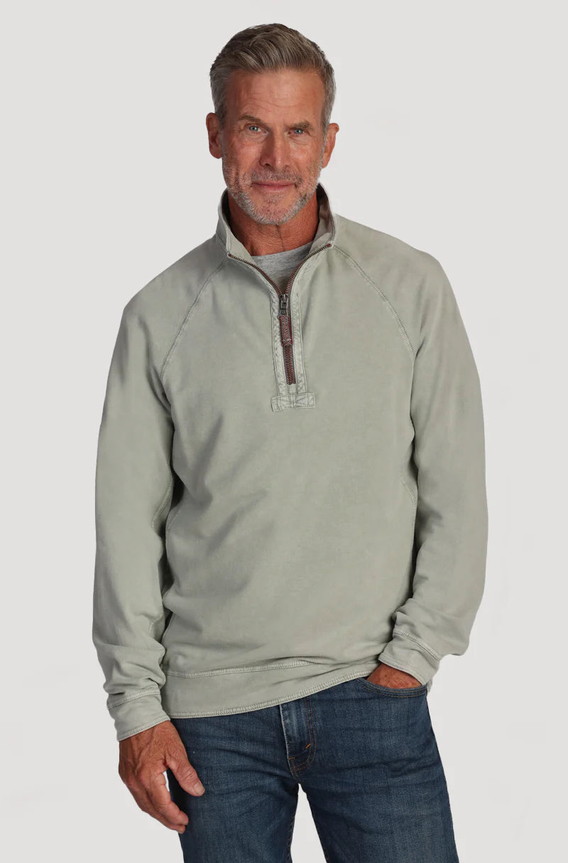True Grit Vintage Cashmere Heather Fleece in Olive Tree