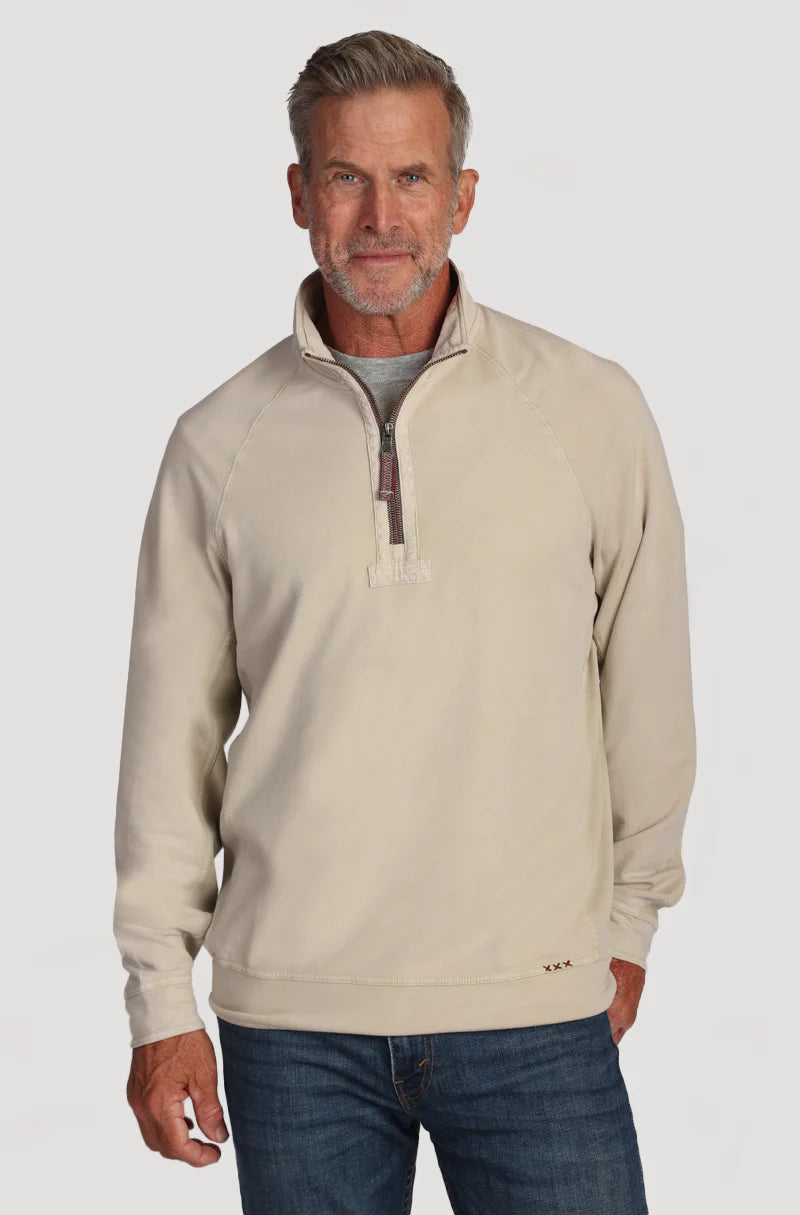 True Grit Vintage Cashmere Heather Fleece in Pebble
