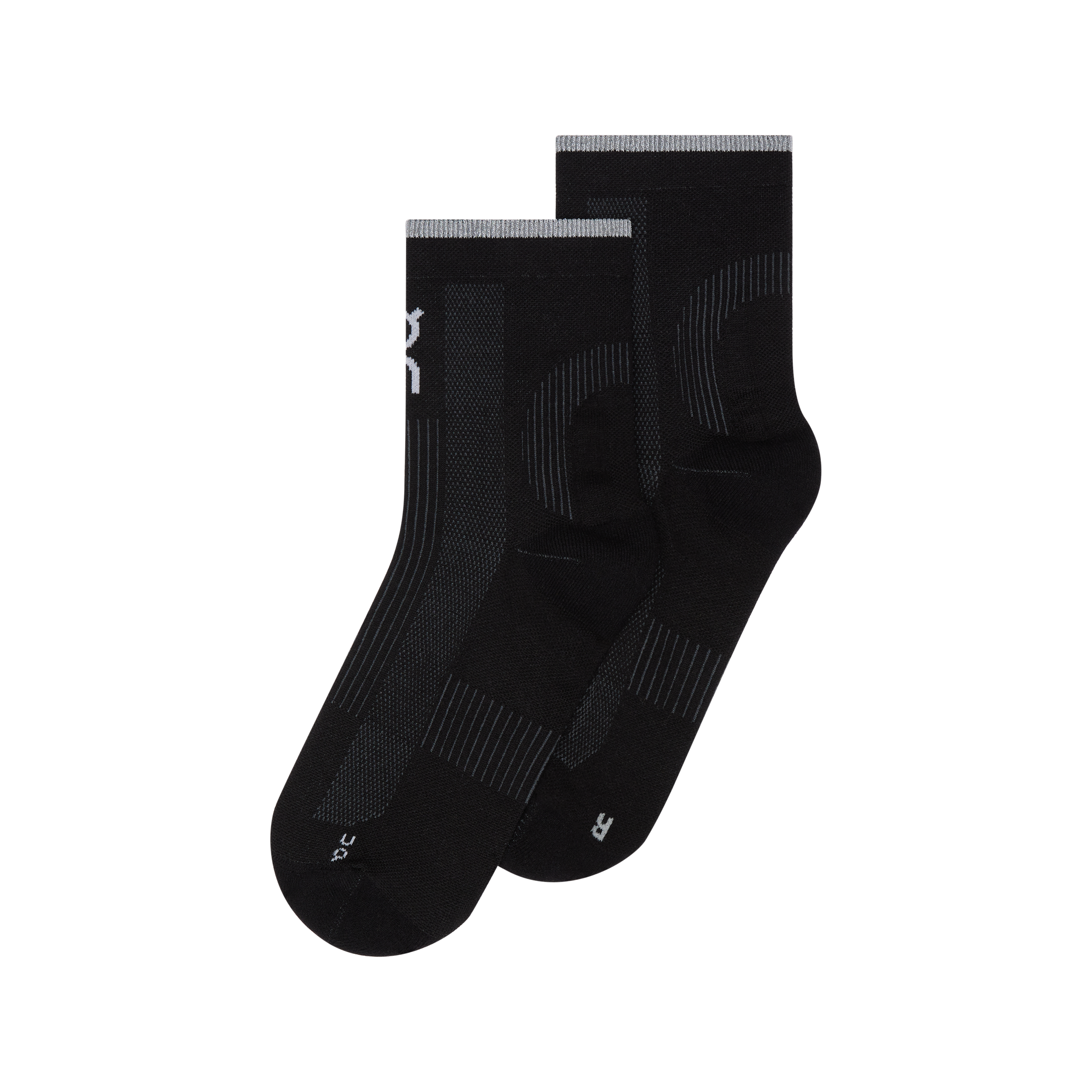 On Performance Run Sock Mid in Black