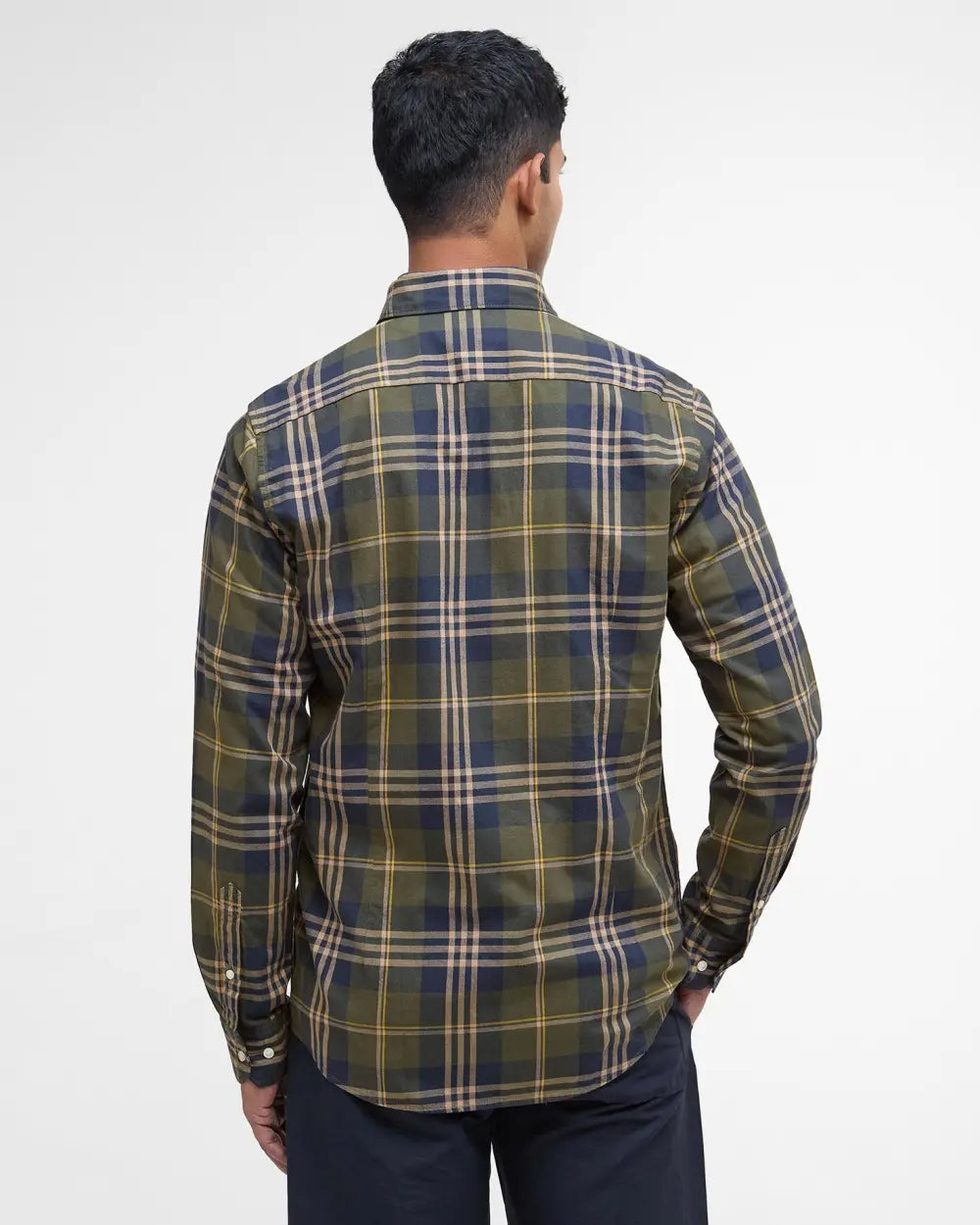 Barbour Edgar Tailored Long-Sleeved Shirt in Olive