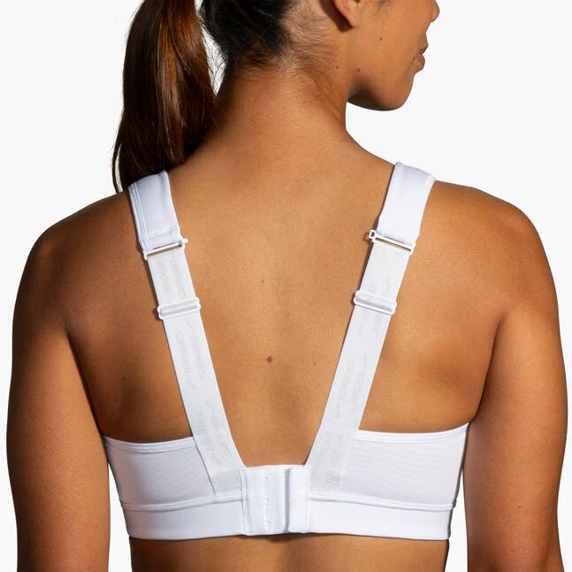 Women's Brooks Convertible 2.0 Sports Bra in White