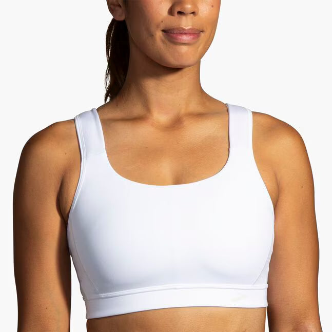 Women's Brooks Convertible 2.0 Sports Bra in White