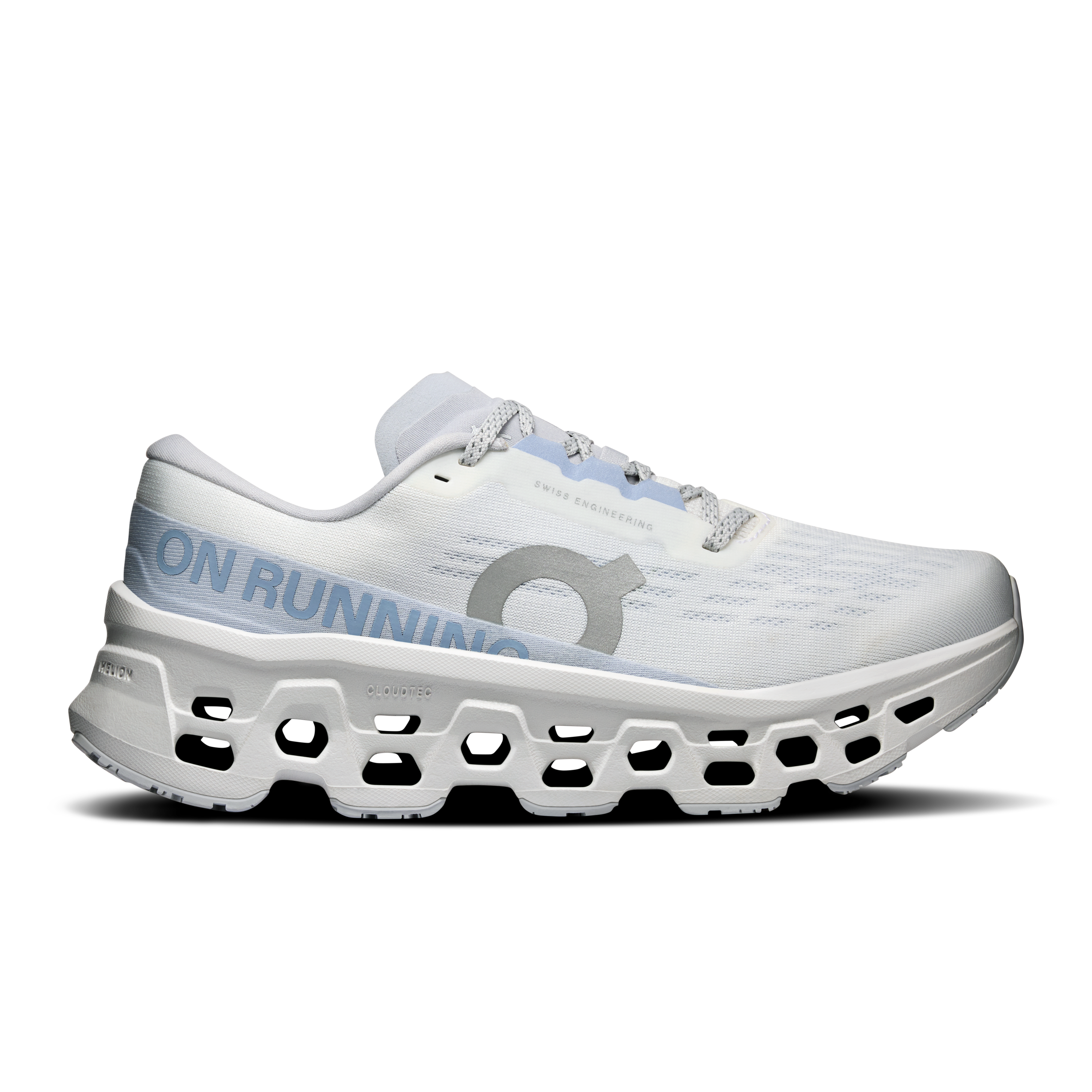 On Women's Cloudmonster 3 Running Shoe in White | Frost