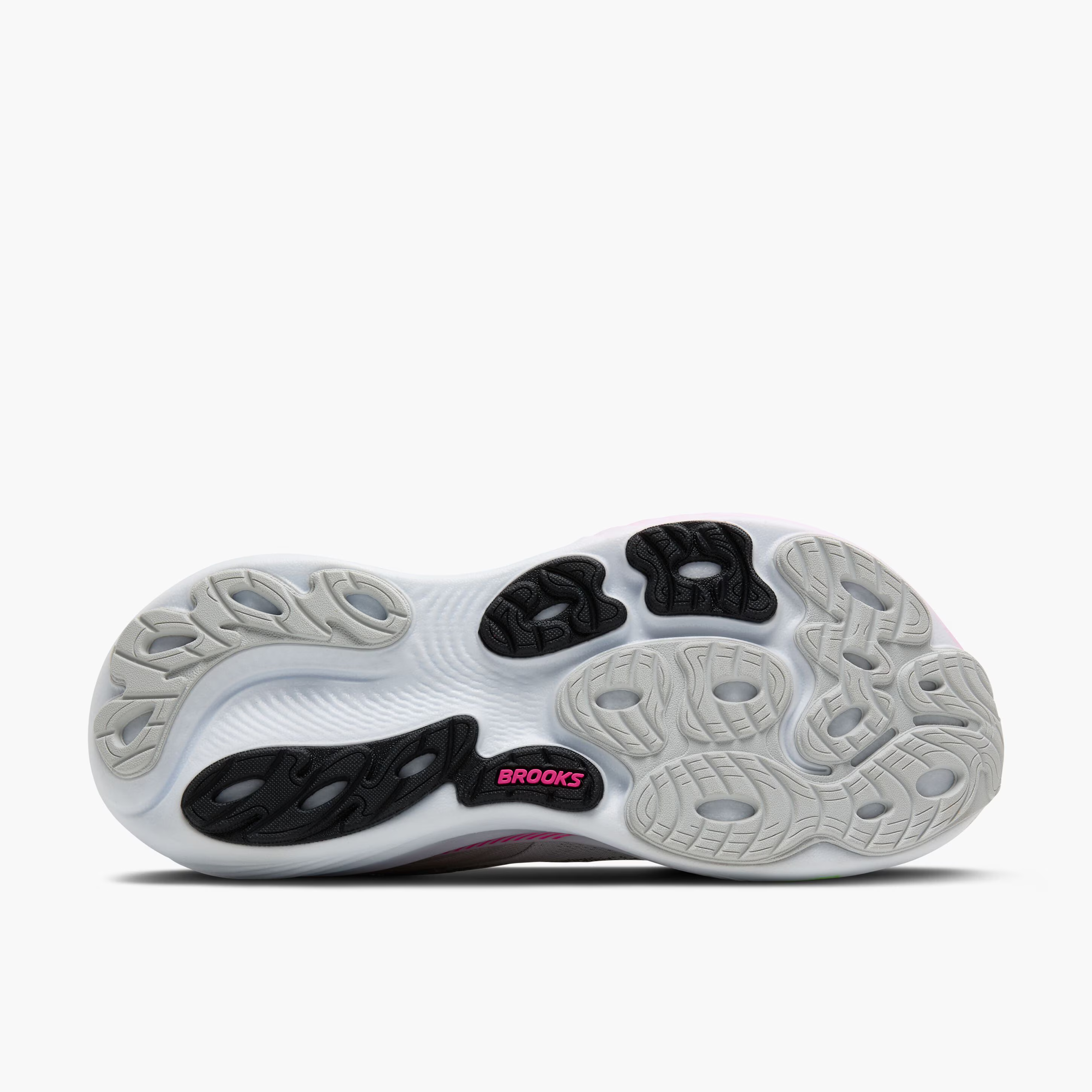 Women's Brooks Running Adrenaline GTS 25 Road Running Shoe in Oyster/Pink/Green