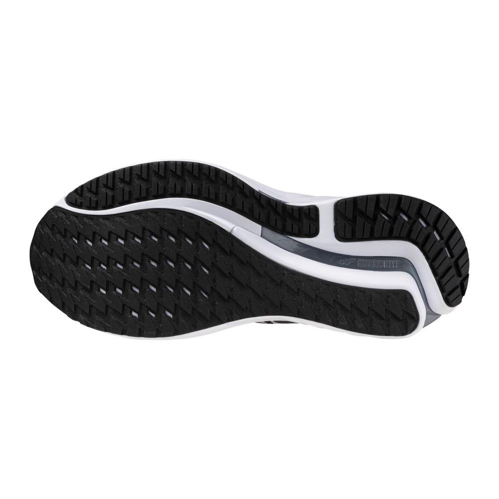 Men's Mizuno Wave Inspire 21 Running Shoe in Black Silver