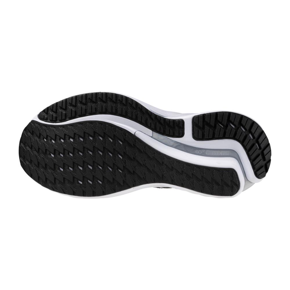 Women's Mizuno Wave Inspire 21 Running Shoe in Black Silver
