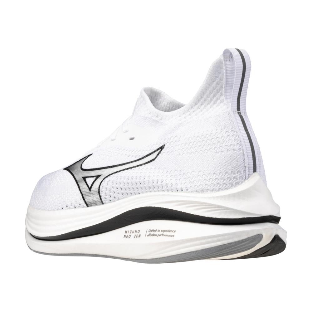 Men's Mizuno Neo Zen Running Shoe in White Black