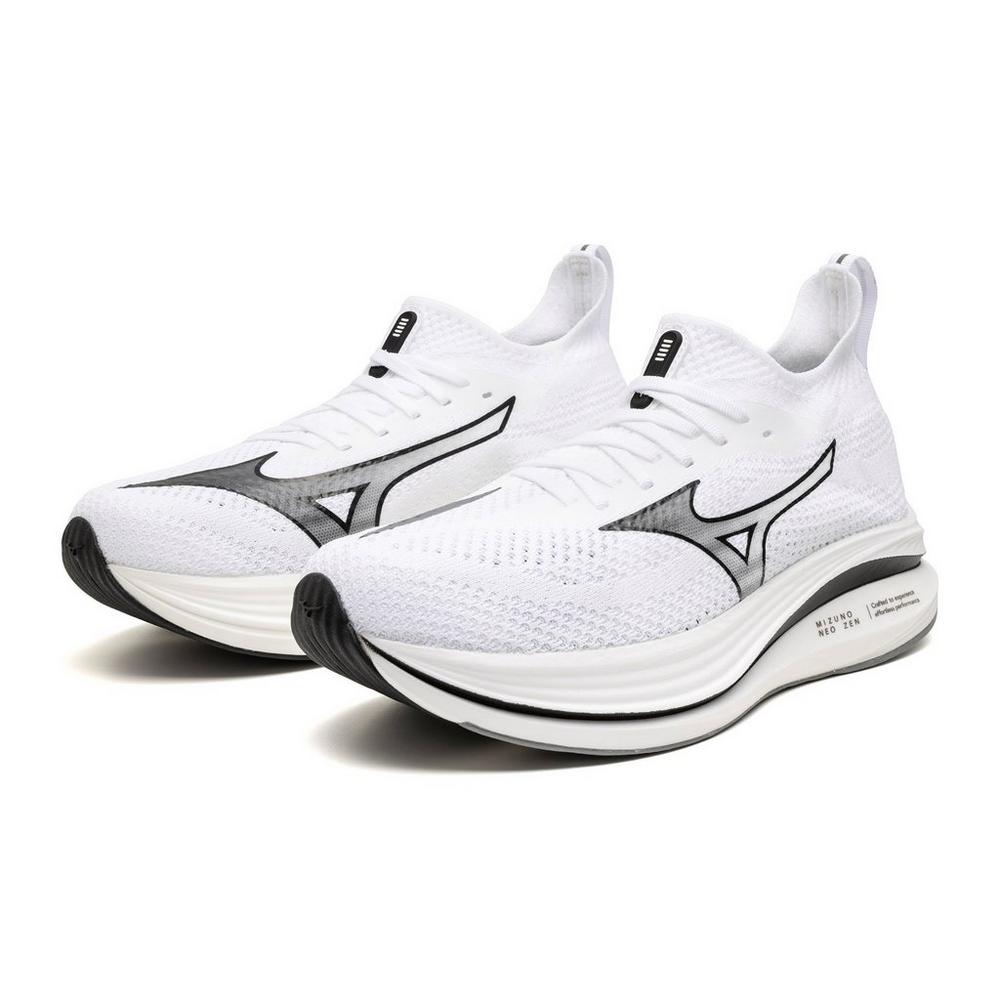 Men's Mizuno Neo Zen Running Shoe in White Black