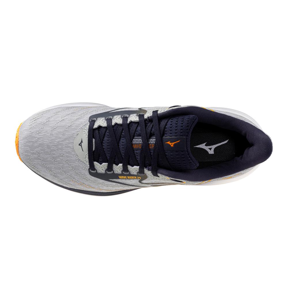 Men's Mizuno Wave Rider 29 Running Shoe in Harbor Mist | Baritone Blue