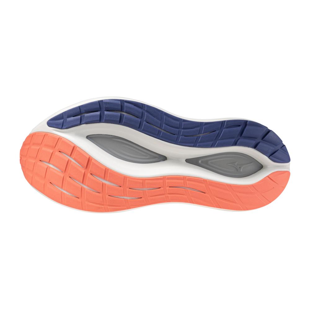 Women's Mizuno Neo Vista 2 Running Shoe in White Striking Coral
