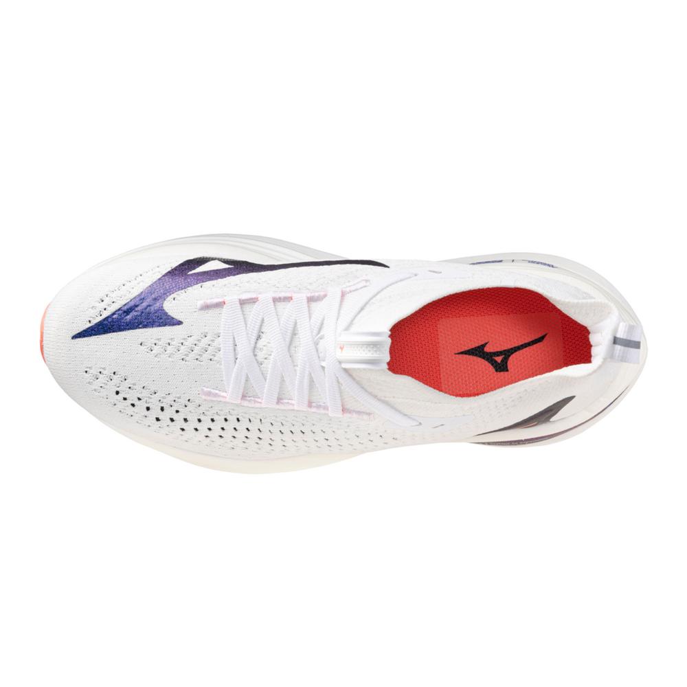 Women's Mizuno Neo Vista 2 Running Shoe in White Striking Coral