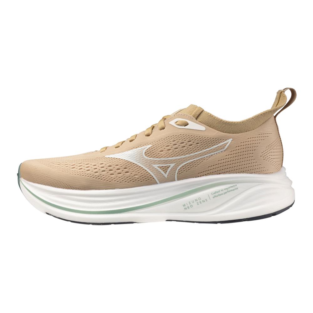 Men's Mizuno Neo Zen 2 Running Shoe in Pale Khaki Snow White