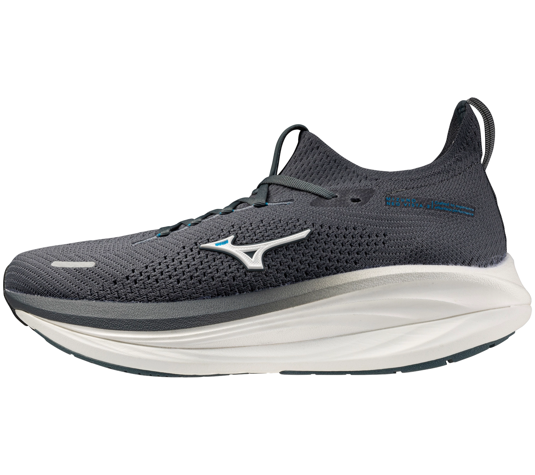 Men's Mizuno Neo Vista 3 Running Shoe in Dark Slate White