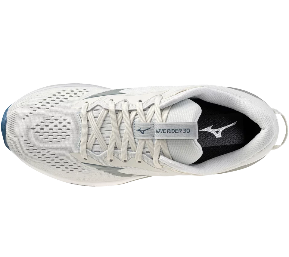 Men's Mizuno Wave Rider 30 Running Shoe in Foggy Dew Dark Slate