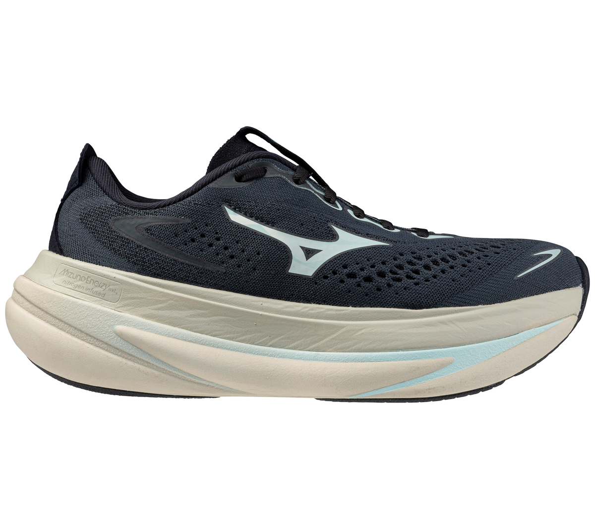 Women's Mizuno Wave Sky Prime Running Shoe in Dark Slate | Icy Morn