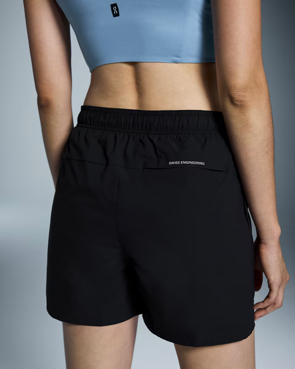 On Women's 5" Core Running Shorts in Black