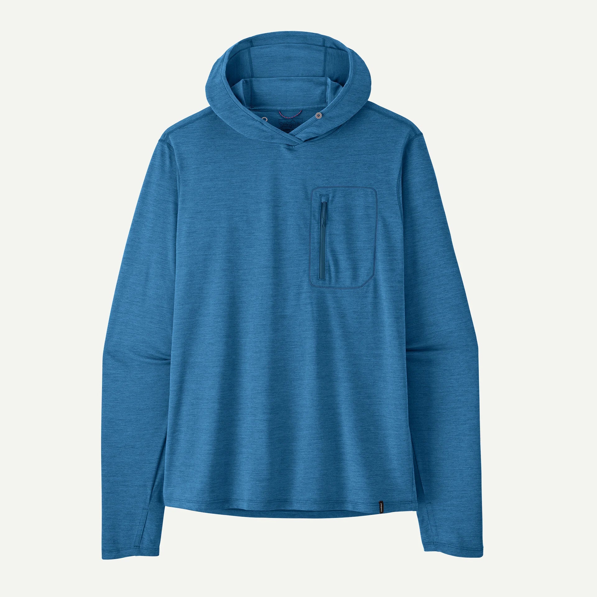 Patagonia Men's Capilene® Cool Sun Hoody in Aquatic Blue - Light Aquatic Blue X-Dye