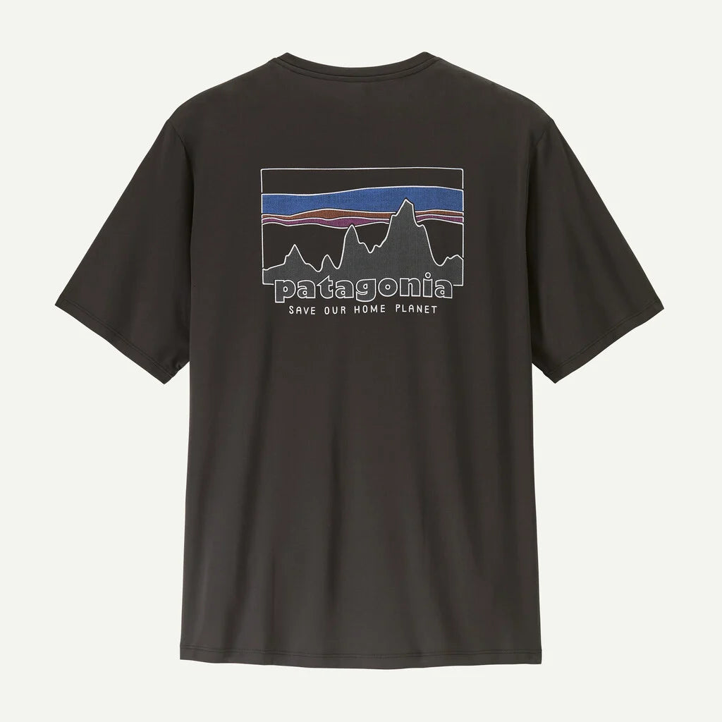 Patagonia Men's Capilene® Cool Daily Shirt - '73 Skyline in Black