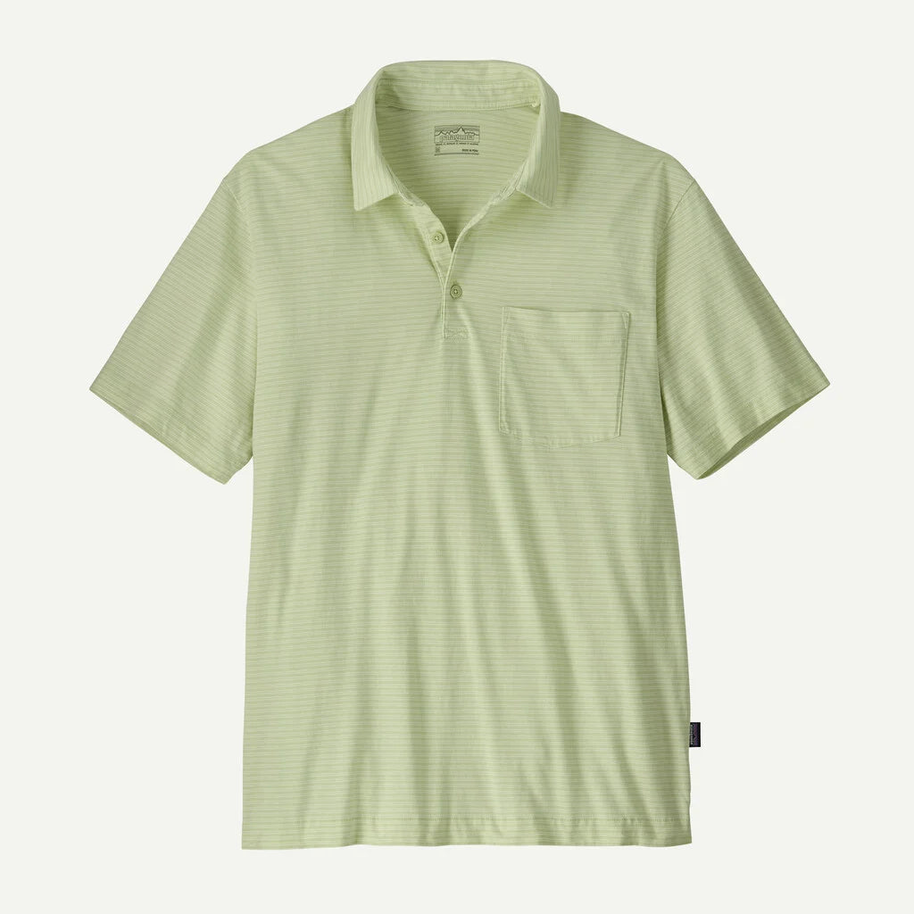 Patagonia Men's Daily Polo Shirt in Twin Rope: Lichen Green