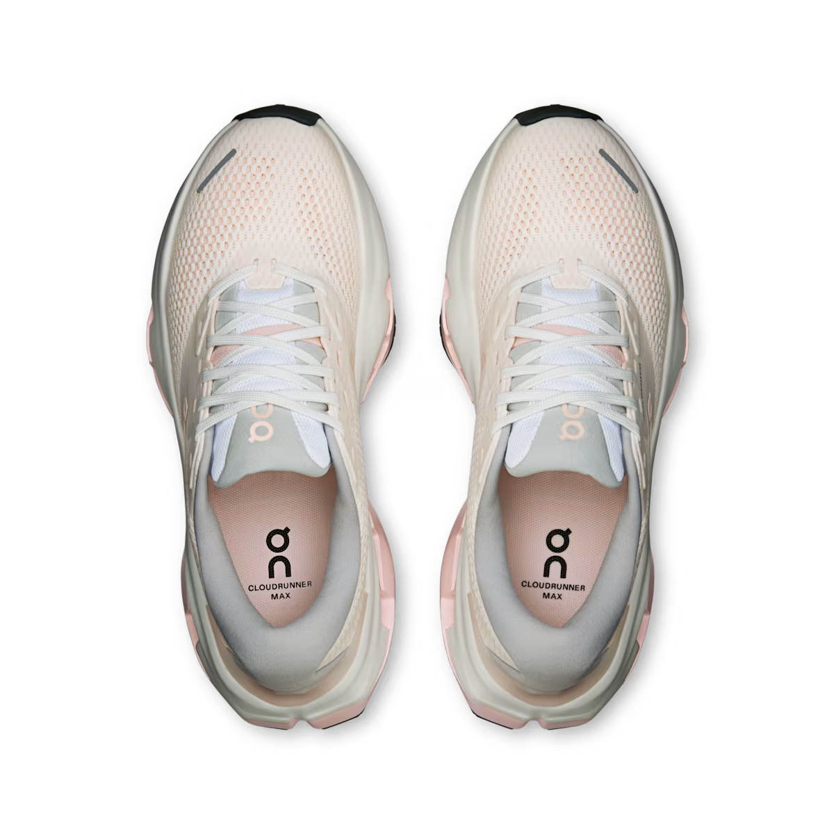 On Women's Cloudrunner 3 Max Running Shoe in White | Salt