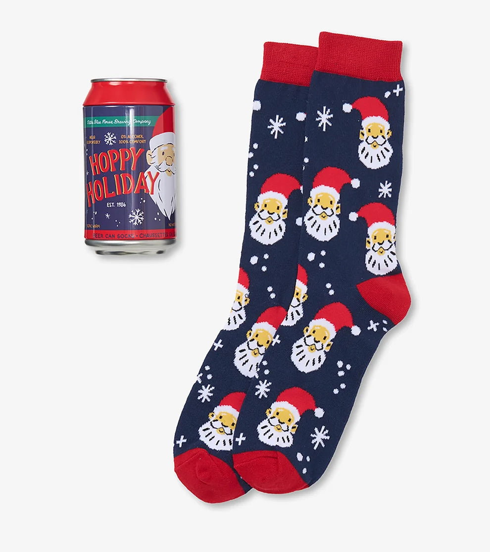Hatley Men's Hoppy Holidays Beer Can Socks