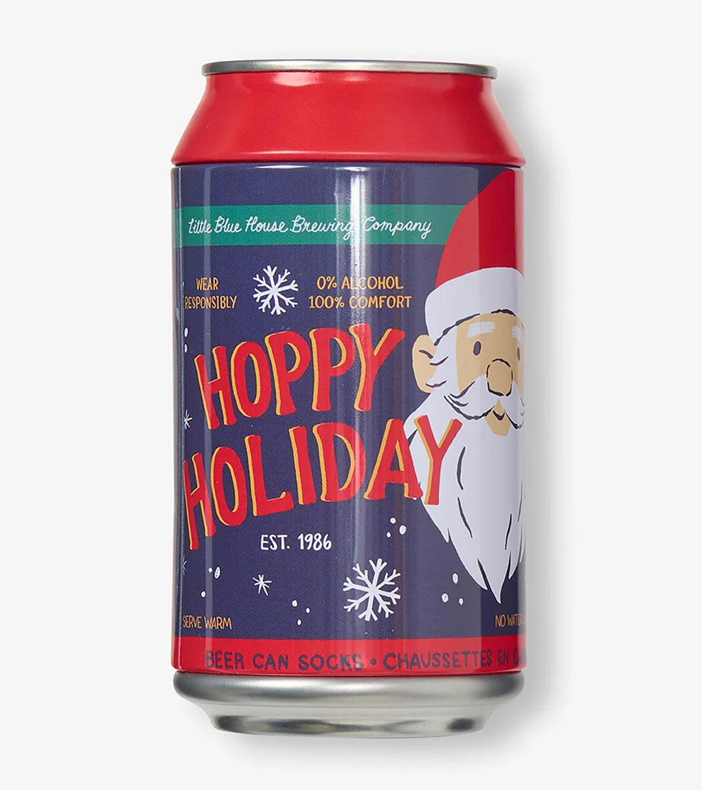 Hatley Men's Hoppy Holidays Beer Can Socks