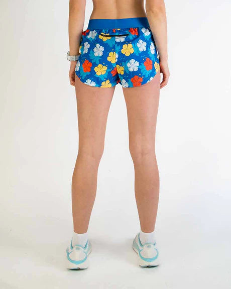 ChicknLegs Women's 1.5" Split Shorts in Hawaiian