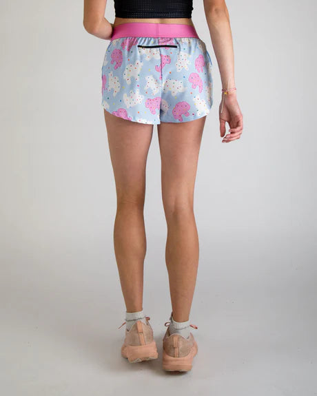ChicknLegs Women's 1.5" Split Shorts in Animal Cookies