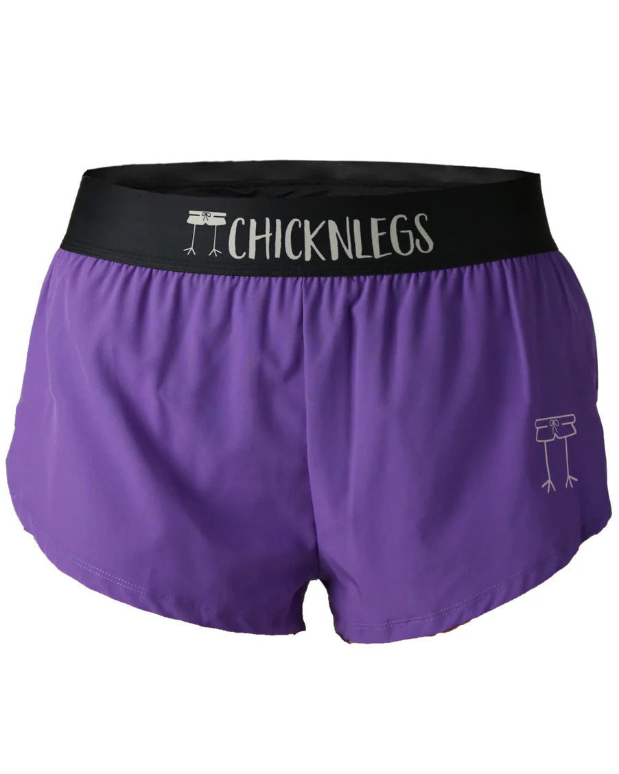 ChicknLegs Women's 1.5" Split Shorts in Purple