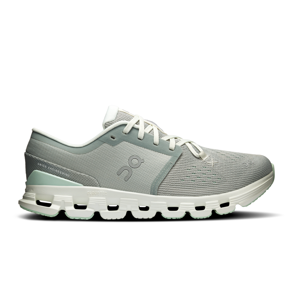Women's On Cloud X 4 Running Shoe in Tin | Iceberg