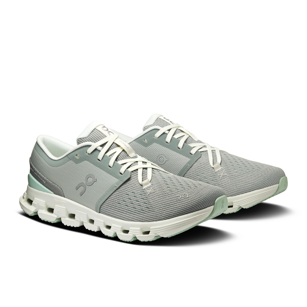 Women's On Cloud X 4 Running Shoe in Tin | Iceberg